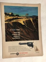 Colt Army Pistol Print Ad  Advertisement Vintage pa4 - £5.44 GBP