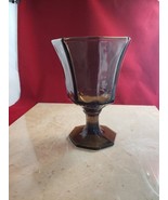Vintage Golbet - Black/Dark Gray 8 Sided Octagon Shape Wine Glass/Goblet - £9.43 GBP