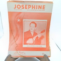 Josephine Sheet Music By Gus Kahn &amp; Wayne King Featuring Les Paul On Cap... - $28.06