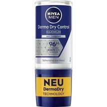 Nivea Men Derma Dry Control Maximum roll-on Antiperspirant 50ml- Free Shipping - £9.47 GBP