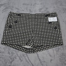 J Crew Shorts Womens 4 Black White Printed Cotton City Fit Low Waist Hot Pants - £18.12 GBP