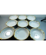 VTG 1950&#39;s Bavaria Germany Konigl.pr.Tettau porcelain set of 9 berry bowls - £41.25 GBP