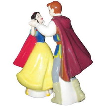Disney&#39;s Snow White and Prince Dancing Ceramic Salt &amp; Pepper Shakers Set... - $30.95