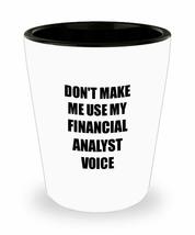 Financial Analyst Shot Glass Coworker Gift Idea Funny Gag For Job Liquor Lover A - £10.05 GBP