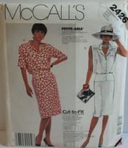 McCalls Sewing Pattern 2426 Misses Dress Size 8 10 12 Petite - $8.96