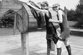 Girl is Helped by Friend to Mount a wooden Polo Dummy Horse - £14.93 GBP