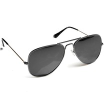Aviator Sunglasses Reflective Dark Mirrored Glasses Gun Metal Silver 996408 - £11.72 GBP
