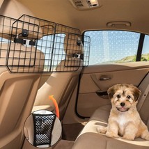 Dog Car BarriersHeavy Duty Adjustable Wire Pet Cars Barrier with Front Seat Mesh - £53.88 GBP