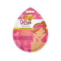 Yes To Grapefruit Mud Mask, Single Use Vitamin C Face Mask, 0.33 Oz - £6.93 GBP