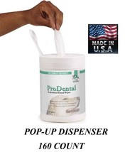 Top Performance ProDENTAL Dental 160 WIPES CANISTER DOG PET*Clean TEETH,... - £22.97 GBP