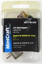 NIP MintCraft 1/4&quot; Shelf Support, Goldtone, #264-9226, 12 Pieces - €11,27 EUR