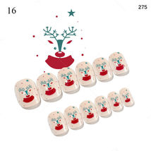 24PCS Kids Christmas Fake Nails Press On Model #16 - £4.64 GBP