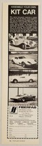 1976 Print Ad Fiberfab Assemble Your Own Kit Car 4 Models Bridgeville,PA - £8.32 GBP