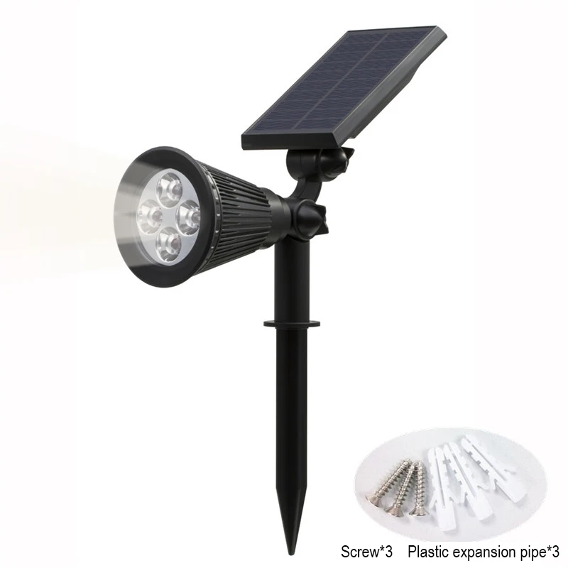 T- 2 Pack LED Solar Waterproof Outdoor Security Garden scape Lamp Adjustable Day - £212.44 GBP