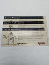 Lot Of (3) Dungeons And Dragons Campaign Cards Promo Cards 1-3 - £16.08 GBP