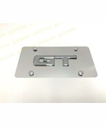 3D GT For Mustang Emblem Silver Aluminum Chrome Mirrored Metal Front Plate - $29.83