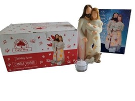 NEW Nativity Scene Tealight LED Resin Candle Holder Jesus Christmas 9&quot; H... - £27.68 GBP