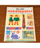 McCall&#39;s Needlepoint Step by Step for Beginners Book 2 Patterns 1971 NIC... - $9.89