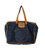 Vintage Levis Messenger Bag Denim Tote Orange Tab Back Pocket Jeans Brie... - $232.94 CAD