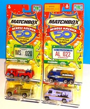 Matchbox Across America Lot of 4 #20 Fire Truck #22 Pumper #23 F100 #24 News Van - $10.00