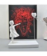 BALLOON GIRL Banksy Street Art Ironic Resin Statue Figurine For Home Décor  - $183.15+