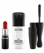 MAC Shiny Pretty Things All Star Kit CHILI (Lipstick, Black Mascara, Pre... - $29.70