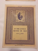 In The Lovely Month Of May By Gustav Merkel VINTAGE Sheet Music - £70.67 GBP
