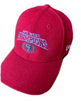 New Era NFC West Champions Red San Francisco 49ers Hat 9Forty Adult Adjustable - £10.35 GBP