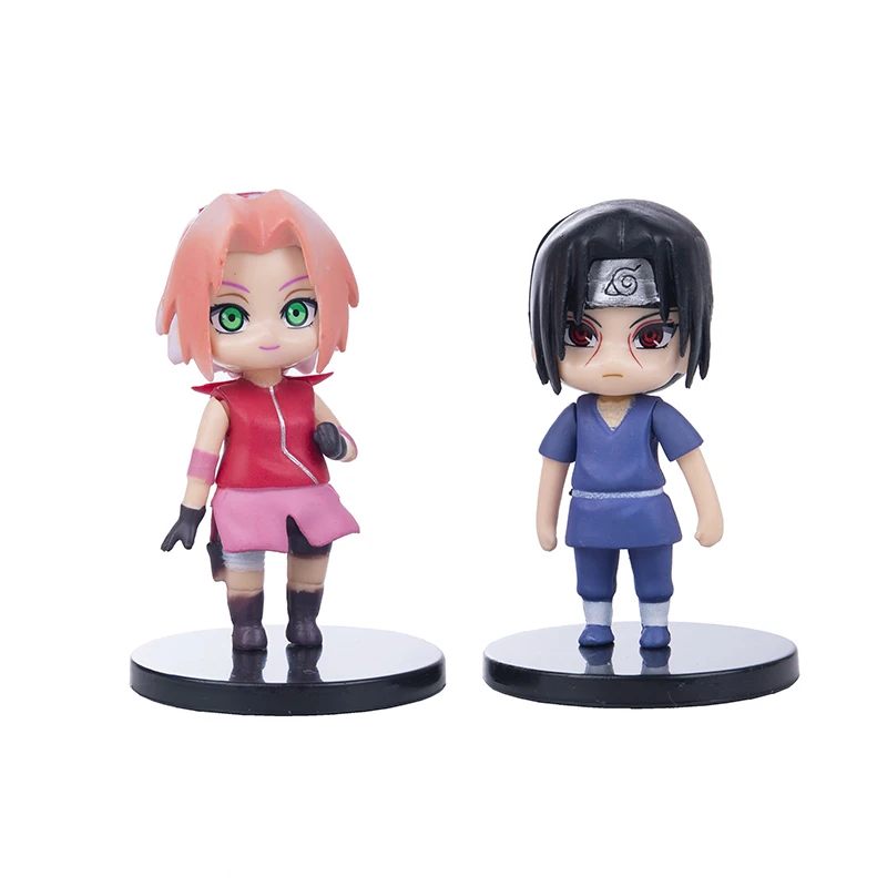 Play 4-12Pcs/Set 6CM Naruto Figures Anime Model Hinata Sasuke Kakashi Gaara Jira - £26.34 GBP