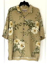 Hawaiian Style Shirt - Hibiscus Floral Pattern Print - Sz XL - £22.47 GBP