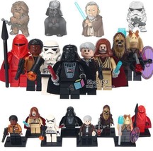 8pcs/set Star Wars Darth Vader Royal Guard Obi-Wan Finn Chewbacca Minifigures - £13.40 GBP
