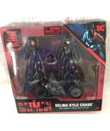 DC Comics Batman &amp; Selina Kyle Chase Pack with 2 Figures and Motorcycle ... - £18.09 GBP