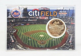 New York Mets Citi Field Highland Mint MLB 24K Gold Overlay Coin - £19.66 GBP