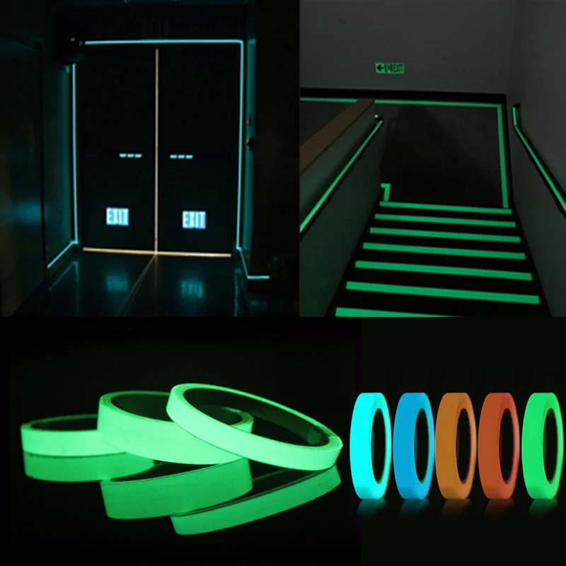 1Mx1CM Glow In The Dark Decor Band Luminous Sticker Tape Home Decorative Wall St - £18.93 GBP