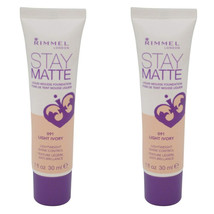(2 Pack) RIMMEL LONDON Stay Matte Liquid Mousse Foundation - Light Ivory, 1 Oz - £15.12 GBP