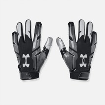 Under Armour youth ua f8 football gloves in Black/Metallic Silver - size L - £18.48 GBP