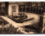 RPPC 1919 WWI Victory Parade Arc De Trionfo Parigi Francia Cartolina Y15 - £16.07 GBP
