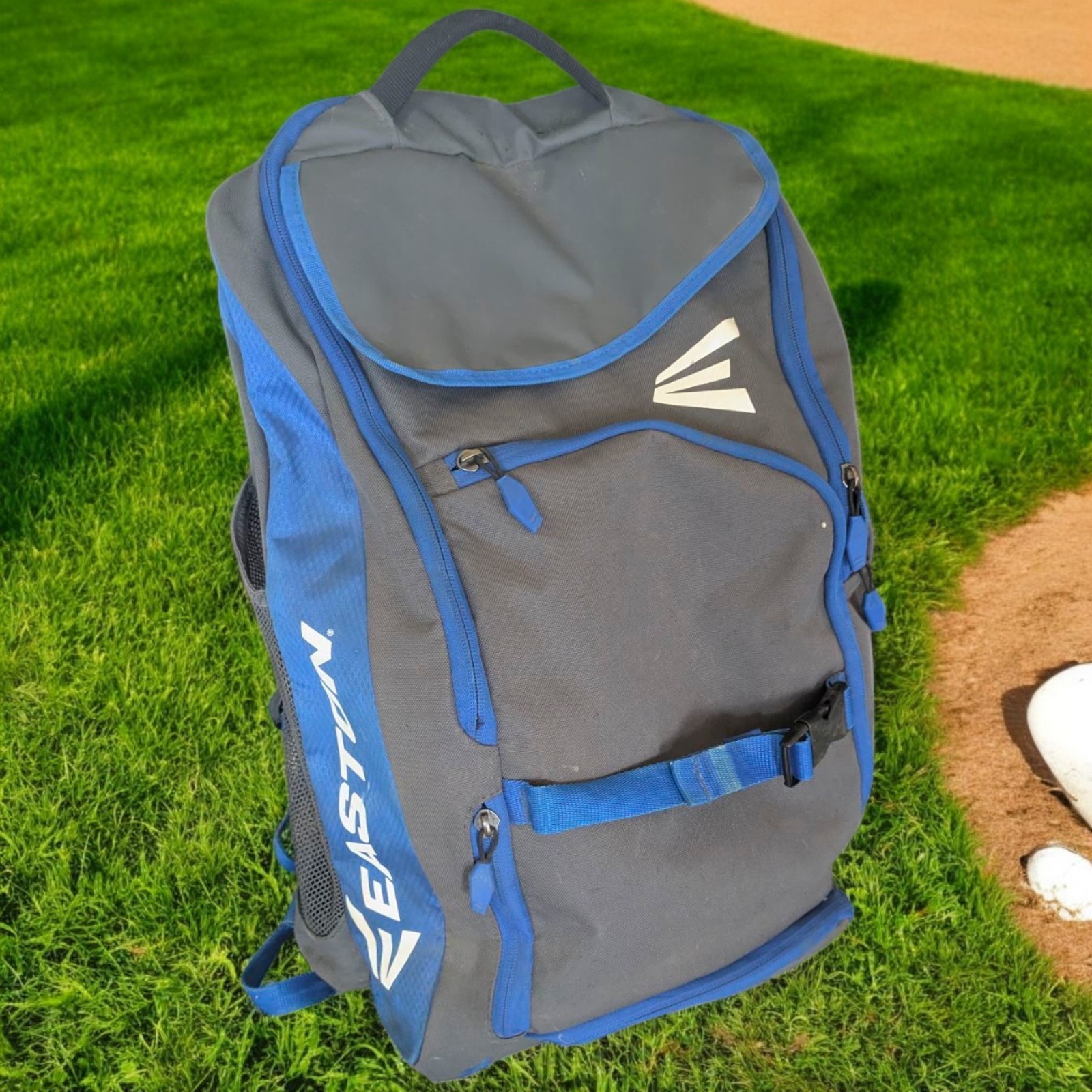 Easton Walk Off Elite Baseball Softball Backpack Gray Blue Equipment Bag... - $19.75