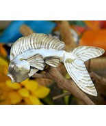 Fish Goldfish Aluminum Tin Sheet Metal Brooch Pin Hand Crafted Figural - £15.94 GBP