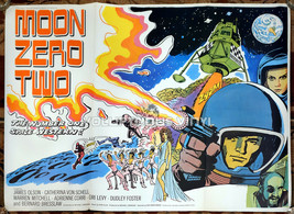Moon Zero Two (1969) Original British B-Style Quad - RARE Tom Chantrell ... - £1,314.84 GBP
