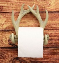 Rustic Western 8 Point Buck Deer Antlers Toilet Paper Holder Bathroom Wall Decor - £23.53 GBP