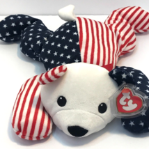 Ty 1999 Patriotic Bear Beanie Babies Plastic Tag Retired Stuff Animal Pl... - £6.25 GBP