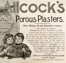 Allcocks Porous Plaster 1897 Advertisement Victorian Medical Pain #2 DWFF18 - £15.43 GBP