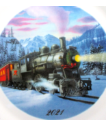 Lenox 2021 Locomotive Train Holiday Collector Plate Annual Steam Christm... - £24.68 GBP