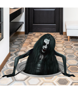 3D Halloween Wall Decal Scary Realistic Long-Haired Woman Halloween Floo... - $288.94 MXN