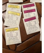 26 Monopoly Classic Property Title Deed Cards Game Replacement Parts Lease - $2.85