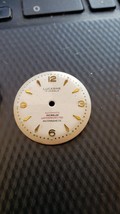 Vintage VTG 80&#39;s Men&#39;s Lucerne Automatic Watch Dial white w/ gold Markers 17j - £23.87 GBP