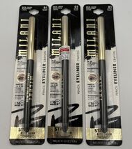 3x Milani Stay Put Eyeliner #01 After Dark Longwear Eyeliner - $28.59