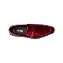 Stacy Adams Spratley Moc Toe Saddle Slip On Dress Shoes Burgundy 25686-601 image 4