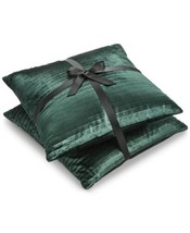 Hallmart Collectibles 2 Pack Velvet Textured Square Decorative Pillows 18 X 18 - £70.79 GBP